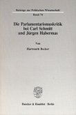 Die Parlamentarismuskritik bei Carl Schmitt und Jürgen Habermas.