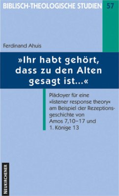 'Ihr habt gehört, dass zu den Alten gesagt ist ...' - Ahuis, Ferdinand