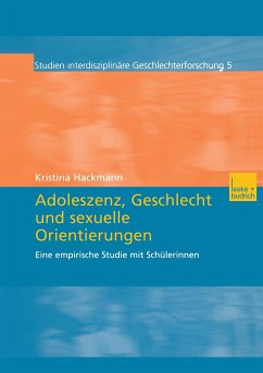 Adoleszenz, Geschlecht und sexuelle Orientierungen - Hackmann, Kristina