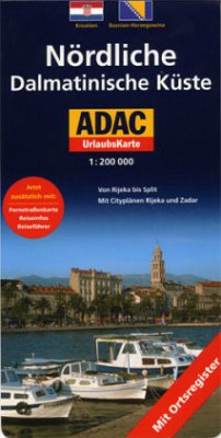 ADAC Karte Nördliche Dalmatinische Küste