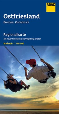 ADAC Regionalkarte Blatt 4 Ostfriesland 1:150 000