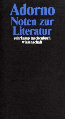 Noten zur Literatur - Adorno, Theodor W.