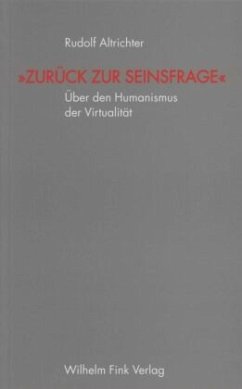 Cover Zurück zur Seinsfrage