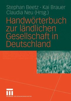 Handwörterbuch zur ländlichen Gesellschaft in Deutschland - Beetz, Stephan / Brauer, Kai / Neu, Claudia (Hgg.)