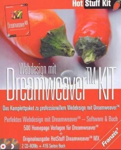 Cover Webdesign mit Dreamweaver KIT, 2 CD-ROMs u. Buch