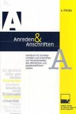 A & A , Anreden & Anschriften