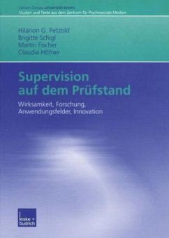 Supervision auf dem Prüfstand - Petzold, Hilarion / Schigl, Brigitte / Fischer, Martin / Höfner, Claudia