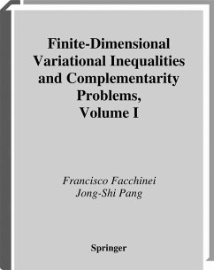 Finite-Dimensional Variational Inequalities and Complementarity Problems - Facchinei, Francisco;Pang, Jong-Shi