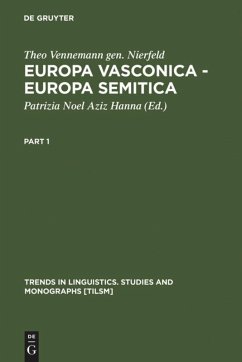 Europa Vasconica - Europa Semitica - Vennemann gen. Nierfeld, Theo