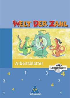 4. Schuljahr, Arbeitsheft, m. CD-ROM / Welt der Zahl, Ausgabe Grundschule Nordrhein-Westfalen, EURO