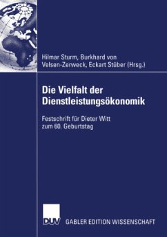 Die Vielfalt der Dienstleistungsökonomik - Sturm, Hilmar / Velsen-Zerweck, Burkhard von / Stüber, Eckart (Hgg.)