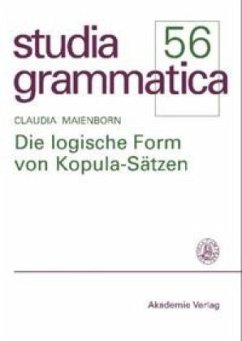 Die logische Form von Kopula-Sätzen - Maienborn, Claudia