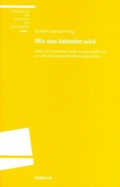 Wie man behindert wird - Cloerkes, Günther (Hrsg.)