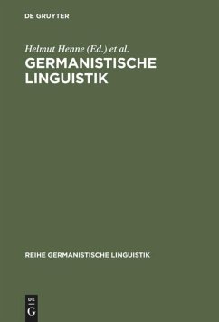 Germanistische Linguistik - Henne, Helmut / Sitta, Horst / Wiegand, Herbert Ernst (Hgg.)