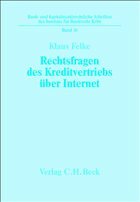 Rechtsfragen des Kreditvertriebs übers Internet - Felke, Klaus