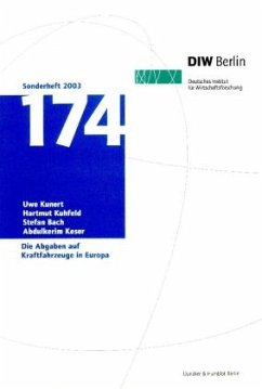 Die Abgaben auf Kraftfahrzeuge in Europa. - Kunert, Uwe;Kuhfeld, Hartmut;Bach, Stefan