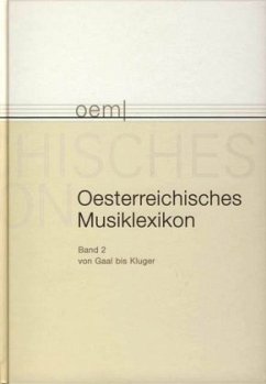 Cover Gaal-Kluger / Oesterreichisches Musiklexikon (oem)) Bd.2