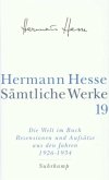 Die Welt im Buch / Sämtliche Werke 19, Tl.4