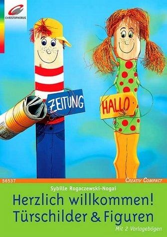 Herzlich willkommen! Türschilder & Figuren