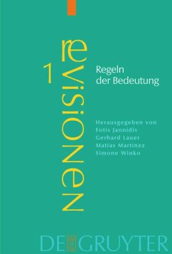 Regeln der Bedeutung - Jannidis, Fotis / Lauer, Gerhard / Martínez, Matías / Winko, Simone (Hgg.)