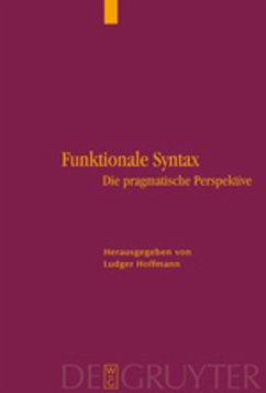 Funktionale Syntax - Hoffmann, Ludger (Hrsg.)