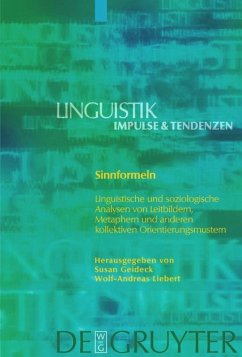 Sinnformeln - Geideck, Susan / Liebert, Wolf-Andreas (Hgg.)