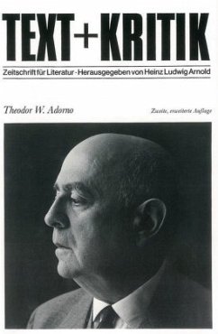 Cover Theodor W. Adorno