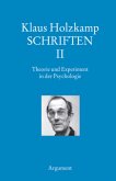 Theorie und Experiment in der Psychologie / Schriften Bd.2