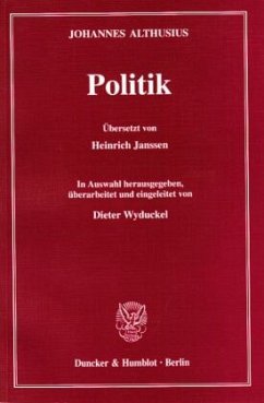 Politik - Althusius, Johannes