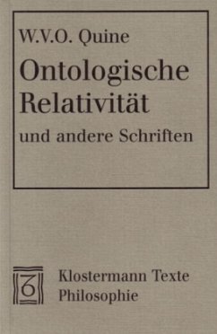Ontologische Relativität und andere Schriften - Quine, Willard van Orman