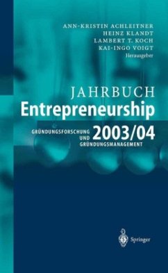 Jahrbuch Entrepreneurship 2003/04 - Achleitner, Ann-Kristin / Klandt, Heinz / Koch, Lambert T. / Voigt, Kai-Ingo (Hgg.)