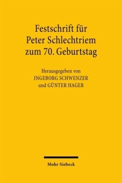 Cover Festschrift für Peter Schlechtriem zum 70. Geburtstag