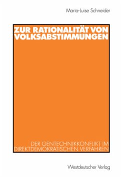 Zur Rationalität von Volksabstimmungen - Schneider, Maria-Luise
