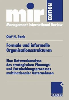 Formale und informelle Organisationsstrukturen - Rank, Olaf