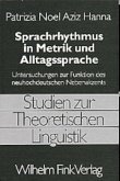 Sprachrhythmus in Metrik und Alltagssprache