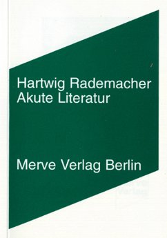 Akute Literatur - Rademacher, Hartwig