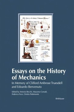 Essays on the History of Mechanics - Becchi, Antonio / Corradi, Massimo / Foce, Federico / Pedemonte, Orietta (eds.)