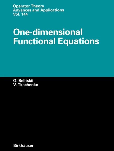 One-dimensional Functional Equations One-dimensional Functional Equations