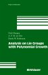 Analysis on Lie Groups with Polynomial... - Bild 1