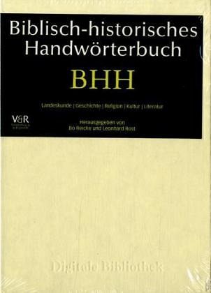 Biblisch-historisches Handwörterbuch BHH, 1 CD-ROM Biblisch-historisches Handwörterbuch BHH, 1 CD-ROM