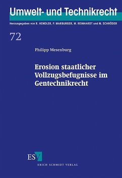 Cover Erosion staatlicher Vollzugsbefugnisse im Gentechnikrecht