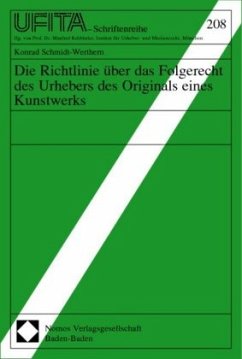 Cover Die Richtlinie über das Folgerecht des Urhebers des Originals eines Kunstwerks
