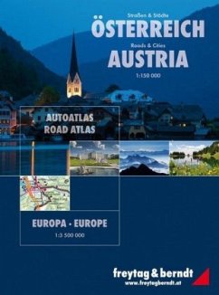 Freytag & Berndt Atlas Straßen & Städte Österreich, Europa. Roads & Cities Austria, Europa