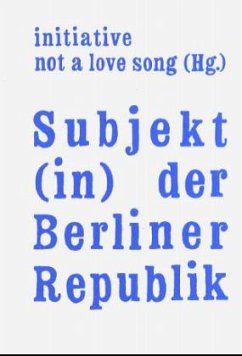 Cover Subjekt (in) der Berliner Republik