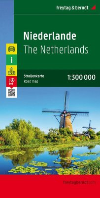Freytag & Berndt Autokarte Niederlande. Nederland. Paises Bajos; The Netherlands; Pays Bas; Paesi Bassi