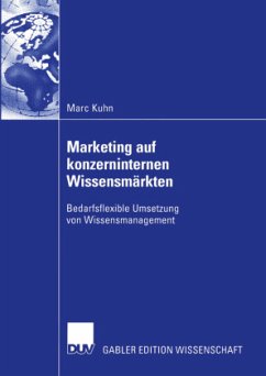 Marketing auf konzerninternen Wissensmärkten - Kuhn, Marc