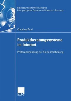Produktberatungssysteme im Internet - Paul, Claudius