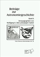 Cover Beiträge zur Astronomiegeschichte