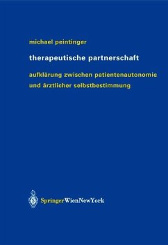 Therapeutische Partnerschaft - Peintinger, Michael