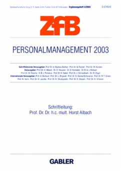 Personalmanagement 2003 - Albach, Horst (Hrsg.)